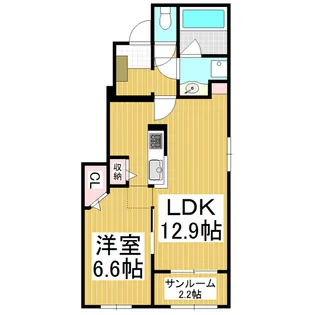 レジデンス 川久保 A【1階】の間取り