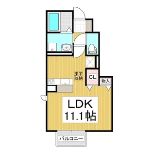 アネックス駒形 B【103号室】の間取り