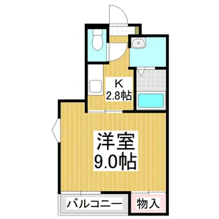 ベルメゾン若里 S棟【1階】の間取り