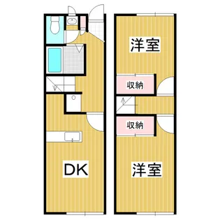 レオパレス白金【105号室】の間取り