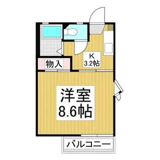 ラプラス平林【2階】の間取り