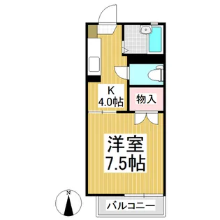 ディアス平林【2階】の間取り
