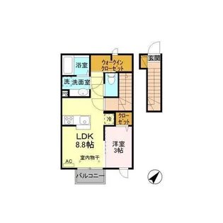 ARGENTO(アルジェント)【2階】の間取り