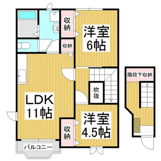 シャルムSⅡ【2階】の間取り