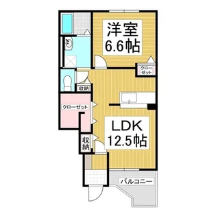 シャルマン・アビテ【1階】の間取り