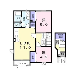 サンハイムみずきA【201号室】の間取り
