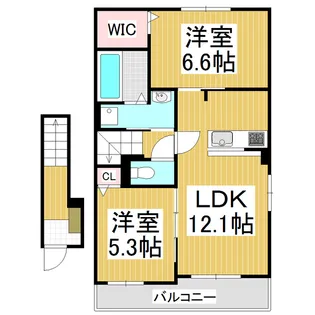 プロムナード【2階】の間取り