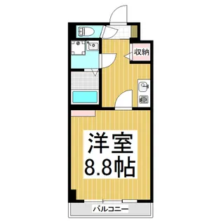 八雲ビル【803号室】の間取り