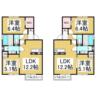 リバーブ辻【202号室】の間取り
