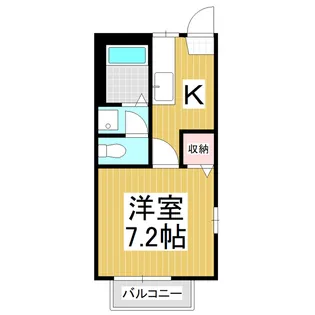 フレグランス 西林 A棟【201号室】の間取り