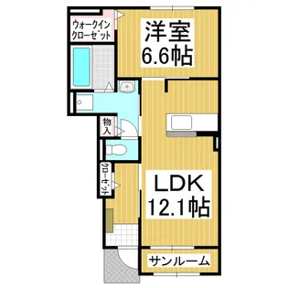 カノン【103号室】の間取り