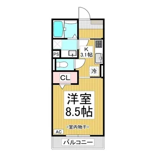 レジデンス令和【3階】の間取り