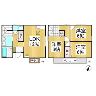 長野県長野市風間【一戸建】の間取り