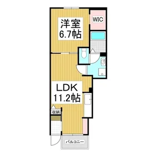 リバーサイド・モリ A【1階】の間取り