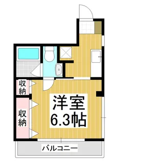 エスト【202号室】の間取り