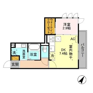 グリーンテラス長野駅東口【101号室】の間取り