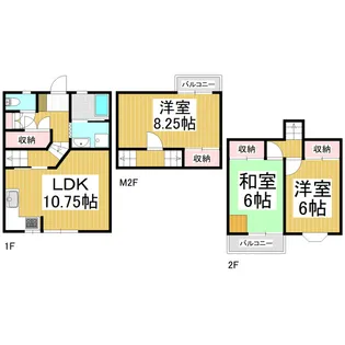 長野県長野市大字西長野往生地【テラスハウス】の間取り