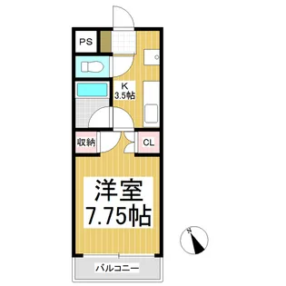 メゾンセシボン東部【306号室】の間取り