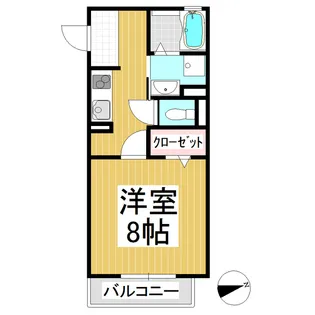 ソレール下之郷【101号室】の間取り