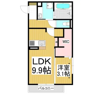 リュエル【102号室】の間取り