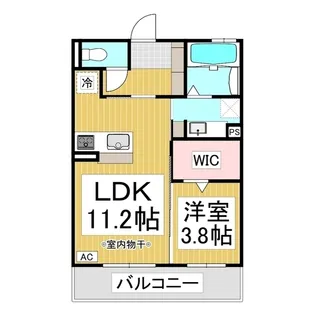 ライフコア吉田小町【2階】の間取り