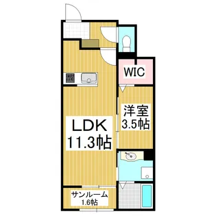 ル ボナール A【1階】の間取り