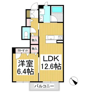 ドリームフォレスト【D102号室】の間取り