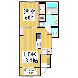 トレントットⅡ【1階】の間取り