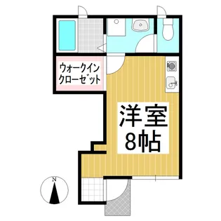 ソレイユA【101号室】の間取り