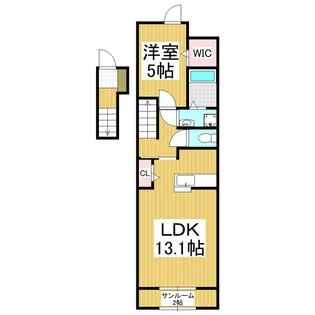 サンリットハウスグランデ A【2階】の間取り