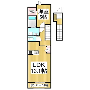 ヴィラ 沢村【2階】の間取り