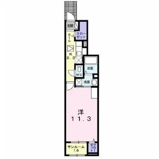 コンフォルト清須【1階】の間取り