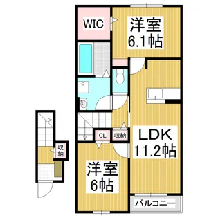 alba B【2階】の間取り