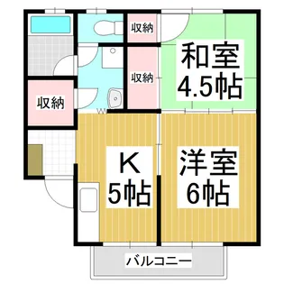ハイツ丸山【202号室】の間取り