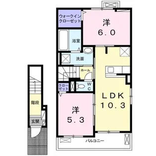 グレースハイランド上田I【2階】の間取り