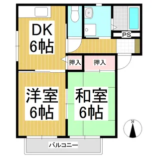 シャーメゾンひめひまわりA棟【101号室】の間取り