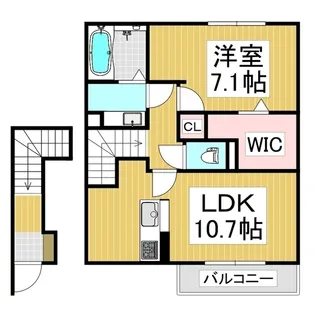 グランデノーチェ A【201号室】の間取り