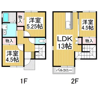 長野県飯田市上郷飯沼【一戸建】の間取り