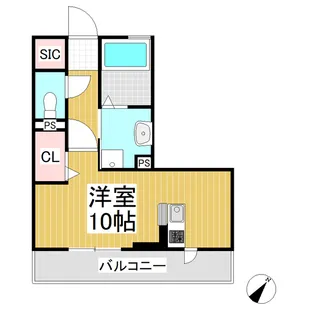 アレーズ ジュアン【2階】の間取り