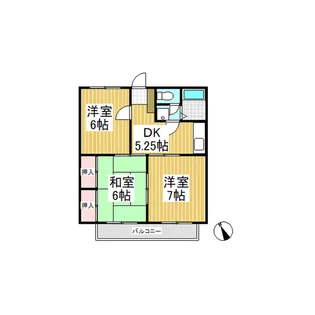 コーポミキ【202号室】の間取り