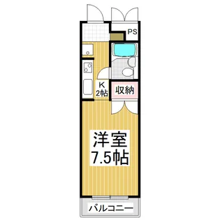 ウエストサイドハイツ【3号室】の間取り