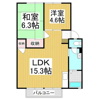 サンビレッジ赤羽 A【202号室】の間取り