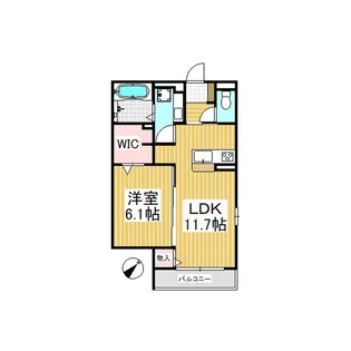 La Verdure ASAMA【101号室】の間取り