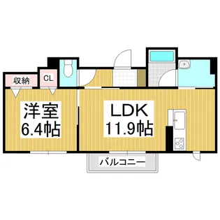 FONTAINE【1階】の間取り