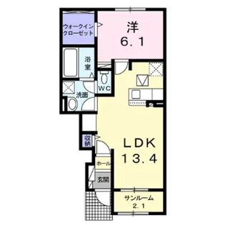 さくこまち【1階】の間取り