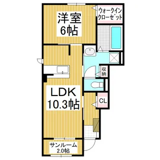 アグニ N【1階】の間取り