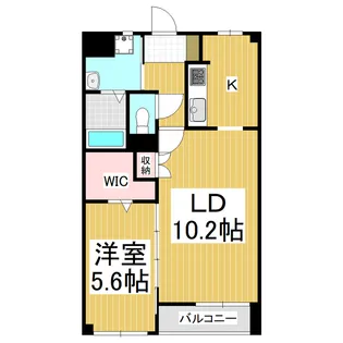 Granpalace【206号室】の間取り