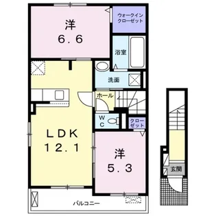 ヴィラ・アイレックス【2階】の間取り
