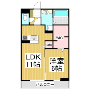 Bell 18【302号室】の間取り