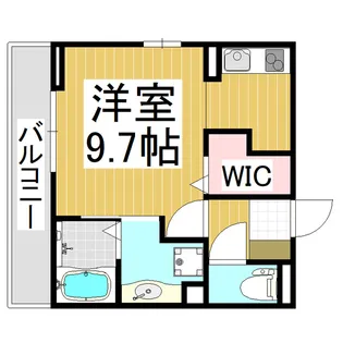 ポルト・ボヌール【105号室】の間取り